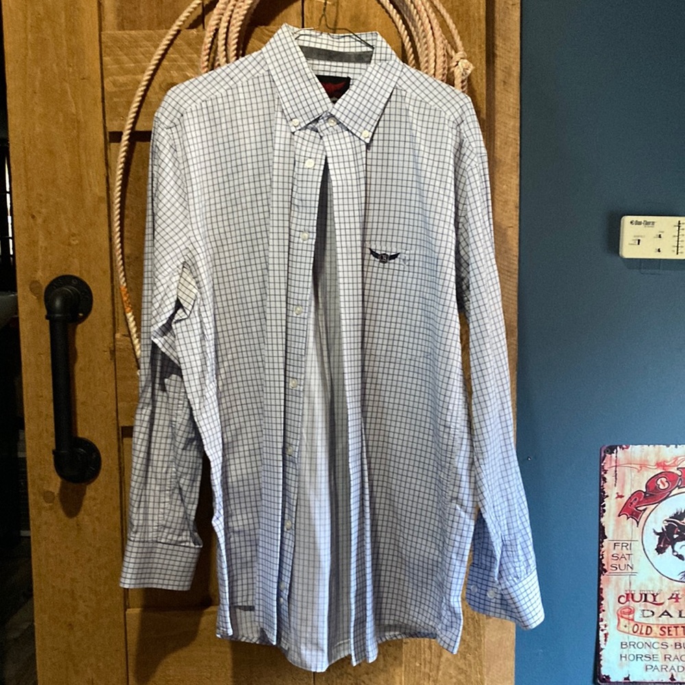 Wrangler relentless Trevor Brazile shirt large great condition beautiful